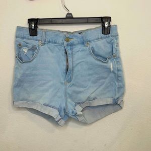 Denim shorts